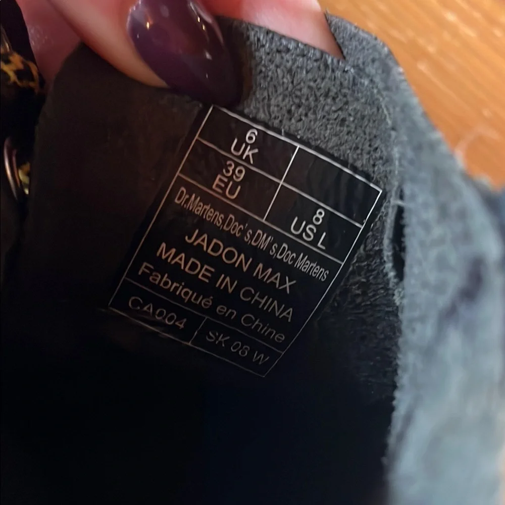 Dr. Martens Black Jadon Max Platform Boots - Picture 10 of 10